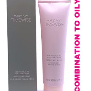 Mary Kay Timewise Age Minimize 3D 4-in-1 Cleanser Combination to Oily Skin (4.5 oz) (088998)