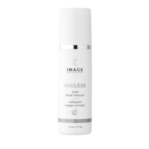 image skincare, ageless total facial cleanser, anti-aging exfoliating face wash for hydrated and smoother skin, 6 oz
