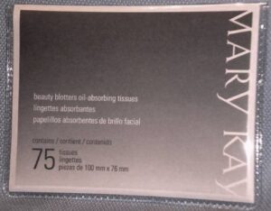 mary kay beauty blotters oil-absorbing tissues ~ 75/pkg