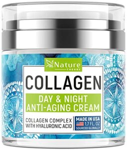 face moisturizer collagen cream – anti aging night cream – made in usa – neck & décolleté cream with retinol & hyaluronic acid – wrinkle cream to clean, moisturize & protect your skin – 1.7oz