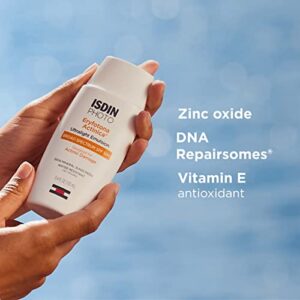 ISDIN Eryfotona Actinica Zinc Oxide and 100% Mineral Sunscreen Broad Spectrum SPF 50+, No White Cast, Suitable for Sensitive Skin, 3.4 Fl Oz