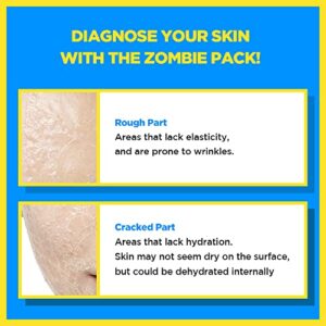 SKIN1004 Zombie Pack (1box - 8ea) | Wash off Face Mask for Aging Skin, Fine Lines Wrinkles, Enlarged Pores, Dryness, Lifting and Hydrating