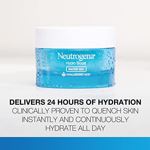 Neutrogena Hydro Boost Face Moisturizer with Hyaluronic Acid for Dry Skin, Oil-Free and Non-Comedogenic Water Gel Face Lotion, 1.7 oz