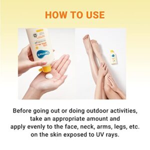 Derma B Everday Sun Block Sunscreen SPF 50+ PA++++ 6.71 Fl Oz, 200ml | Big Size SPF Moisturizer | Facial Body Sunblock | Korean Sunscreen Lotion