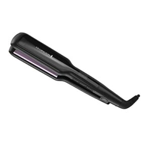 remington s5520 1¾” antistatic flat iron with floating ceramic plates and digital controls hair straightener, purple, 1 count