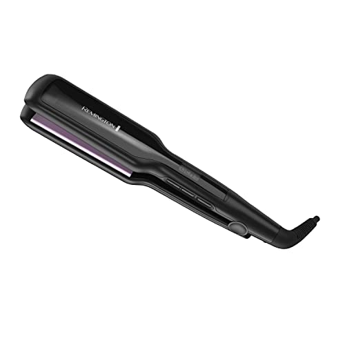 Remington S5520 1¾" AntiStatic Flat Iron with Floating Ceramic Plates and Digital Controls Hair Straightener, Purple, 1 Count