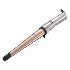 REMINGTON Shine Therapy Argan Oil & Keratin Infused ½-1 Inch Tapered Curling Wand for Natural Curls, Includes Heat Glove