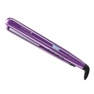 remington s5500 1″ anti-static flat iron with floating ceramic plates and digital controls, hair straightener, purple