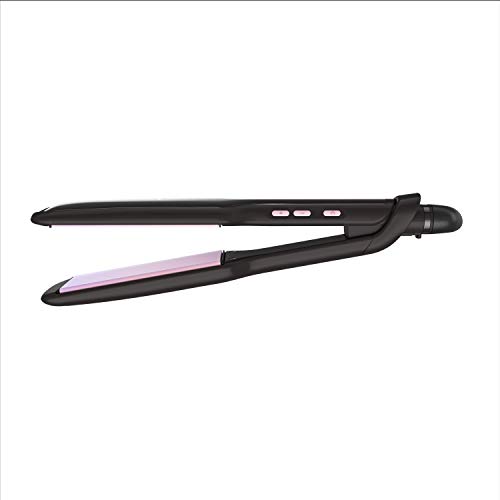 Remington S9520 Pro 2" Pearl Ceramic Flat Iron, Hair Straightener, Digital Controls + 9 Heat Settings, Black/Pink