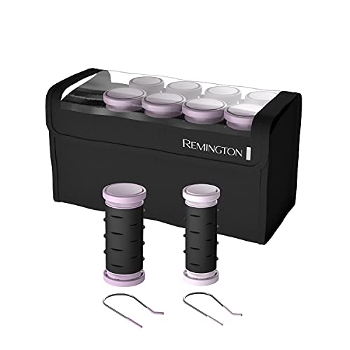 Remington H1018 Compact Ceramic Worldwide Voltage Hair Setter & Rollers, 1-1 ¼" Purple/Black, Original Version, 10 Piece Set