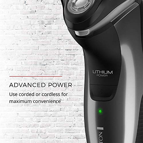 Remington R5000 Series Shaver PR1362-A Rotary Cordless Shaver with PowerFlex 360, Pop-up Trimmer & Titanium Coated Blades