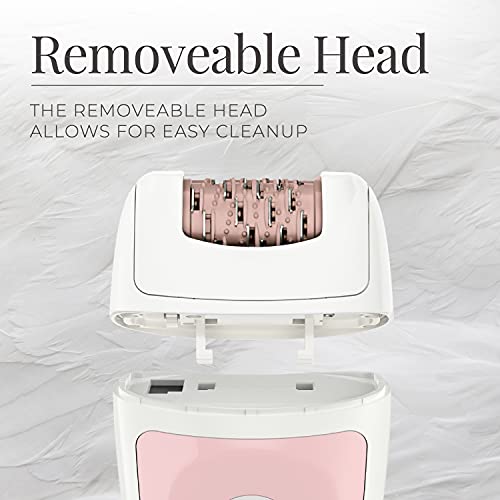 Remington Smooth & Silky Total Coverage Epilator, Electric Tweezing System, Pink, EP7010E