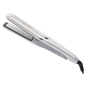 remington proluxe hydracare 1” flat iron, pearl white/gray