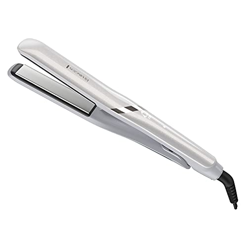 Remington PROLUXE HydraCare 1” Flat Iron, Pearl White/Gray