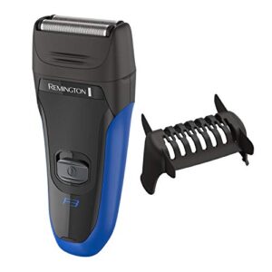 remington pf7300 f3 comfort series foil shaver, mens electric razor, electric shaver black/blue