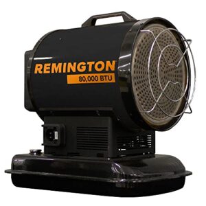 Remington REM-80TBOA-OFR-B Duo Powered Battery Kerosene/Diesel Radiant Heater—80,000 BTU, Black