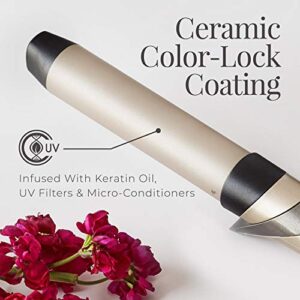 Remington Pro 1¼” Ceramic Clipless Curling Wand with Color Care Heat Control Sensing Technology, CI8A931