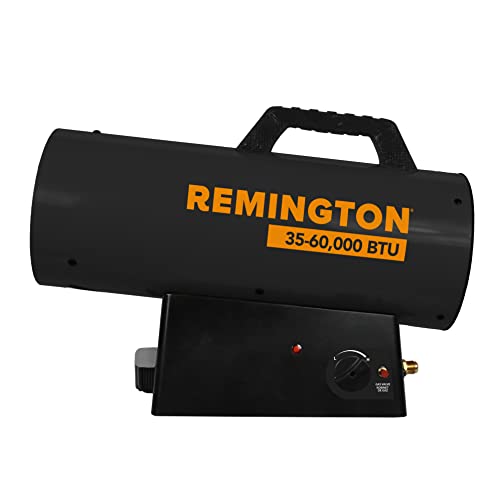 Remington 60,000 BTU Battery Operated LP Forced Air Heater - Variable Output - Battery Not Included