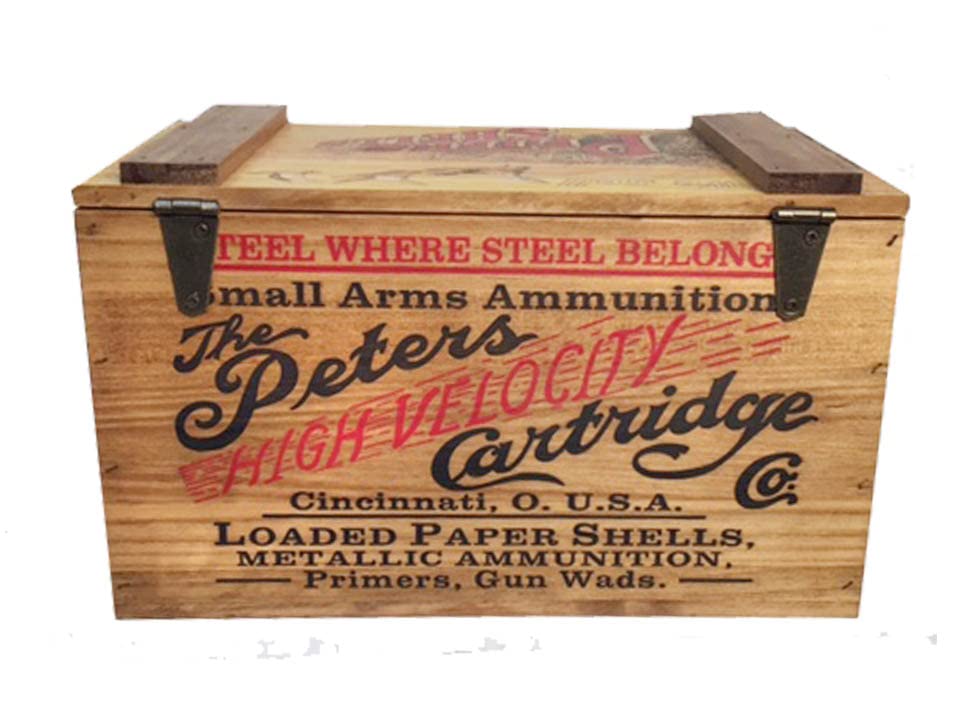 REMINGTON PETERS WOODEN AMMO BOX