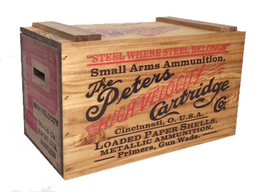 REMINGTON PETERS WOODEN AMMO BOX