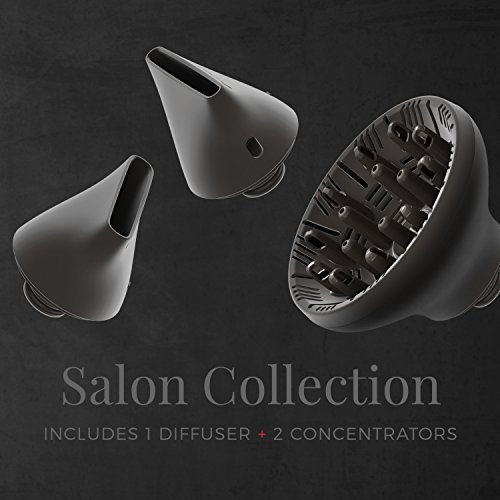 Remington Salon Collection Air3D Hair Dryer with Low Noise Motor, 1760 Watt Ceramic Blow Dryer, D7777, White