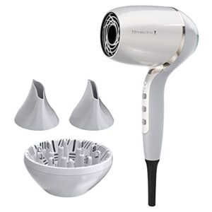 remington proluxe hydracare dryer, pearl white/gray