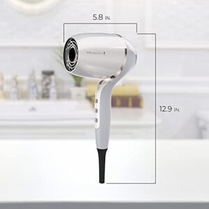 Remington PROLUXE HydraCare Dryer, Pearl White/Gray