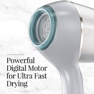 Remington PROLUXE HydraCare Dryer, Pearl White/Gray