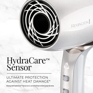 Remington PROLUXE HydraCare Dryer, Pearl White/Gray