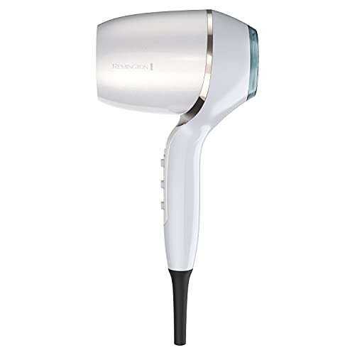 Remington PROLUXE HydraCare Dryer, Pearl White/Gray