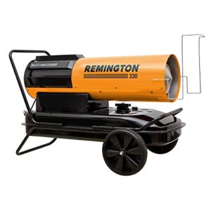 remington rem-220t-sdr-b silentdrive kerosene forced air heater—220,000 btu