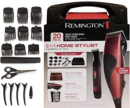 Remington HC1094 Home Barber Haircut Clipper Kit 14pc