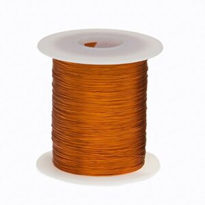 remington industries 40s200p.125 magnet wire, enameled copper wire wound, 40 awg, 2 oz, 4152′ length, 0.0034″ diameter, 200Â degree c, natural