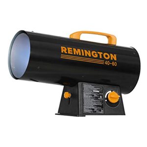 remington 60,000 btu portable propane space heater for 1500 sq. ft. – rem-60v-gfa-o, black