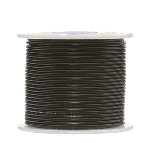 Remington Industries 16UL1015STRBLA 16 AWG Gauge Stranded Hook Up Wire, 100 feet Length, Black, 0.0508" Diameter, UL1015, 600 Volts