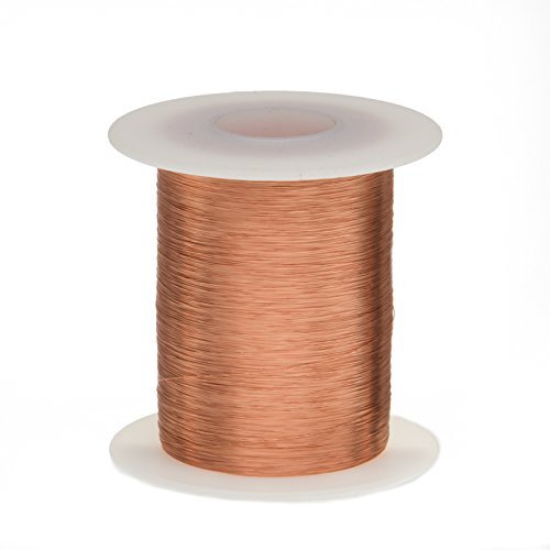 Remington Industries 44SNSP.125 Magnet Wire, Enameled Copper Wire Wound, 44 AWG, 2 oz, 9975' Length, 0.0022" Diameter, Natural