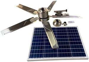 outdoor solar bronze ceiling fan with remote control