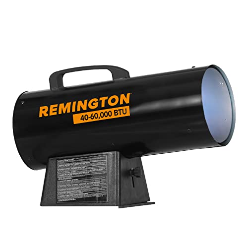 Remington 60,000 BTU LP Forced Air Heater with Variable Output, Black