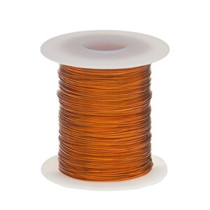 remington industries 16h200p.125 magnet wire, enameled copper wire wound, 16 awg, 2 oz, 16′ length, 0.0535″ diameter, 200Â degree c, natural