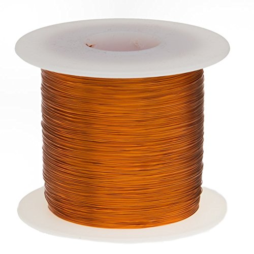 Remington Industries 38S200P Magnet Wire, Enameled Copper Wire Wound, 38 AWG, 1.0 lb, 19952' Length, 0.0044" Diameter, 200Â Degree C, Natural