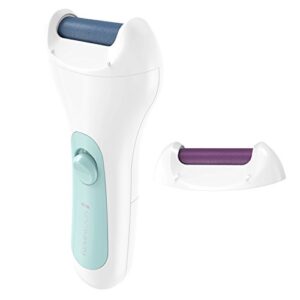 remington reveal electronic rotating callus remover with 2 grit heads (cr4000b)
