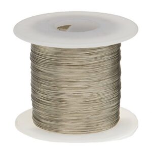 remington industries 28tcw250 tinned copper wire, buss wire, 28 awg, 250′ length, 0.0126″ diameter, silver, bus bar wire