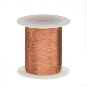 remington industries 37snsp.125 magnet wire, enameled copper wire wound, 37 awg, 2 oz, 1975′ length, 0.0049″ diameter, natural