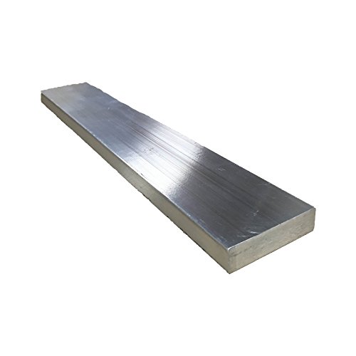 Remington Industries 0.50X1.5FLT6061T6511-6 1/2" x 1-1/2" Aluminum Flat Bar, 6061 General Purpose Plate, 6" Length, T6511 Mill Stock, Extruded, 0.50" Diameter