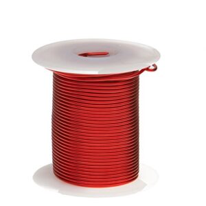 remington industries 14snsp.125 magnet wire, enameled copper wire wound, 14 awg, 2 oz, 10′ length, 0.0655″ diameter, red