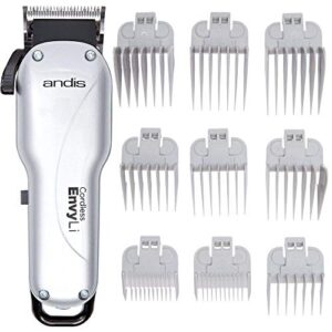 andis 73000 envy li cordless clipper – rechargeable hair trimmer – adjustable blade clipper, close cutting zero gapped – pack of 1, female