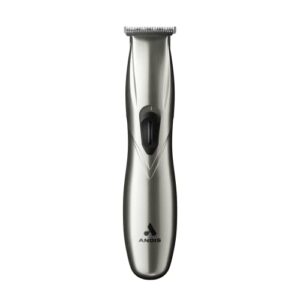 andis 32810 slimline pro cord/cordless beard trimmer, lithium ion t-blade trimmer, close cutting t-blade zero gapped, chrome