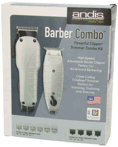 Andis 66325 Barber Combo-Powerful Clipper/Trimmer Comber Kit