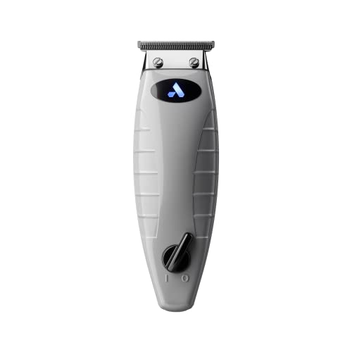 Andis 74055 Professional Corded/Cordless Hair & Beard Trimmer, T-Outliner Blade Trimmer, Zero Gapped, Close Cutting Carbon Steel T-Blade Trimmer, Grey