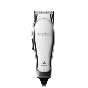 andis 01815 professional master adjustable blade hair trimmer, carbon steel t-blade – silver